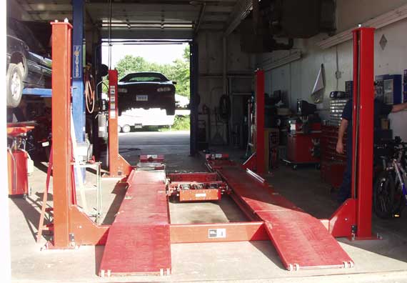 Evans Automotive Repair Colchester Connecticut Alignment Machine